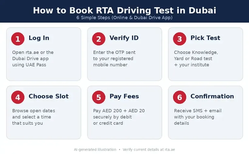 How to Book the RTA Driving Test Online