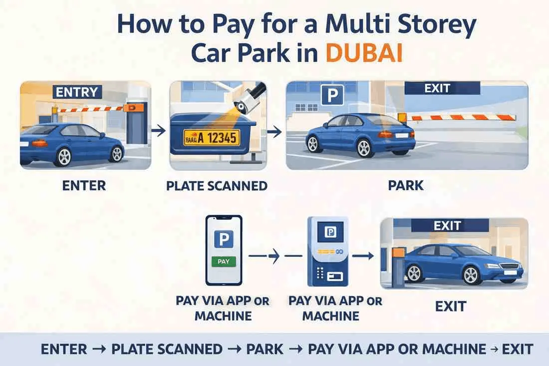 How to Pay for a Multi Storey Car Park in Dubai?