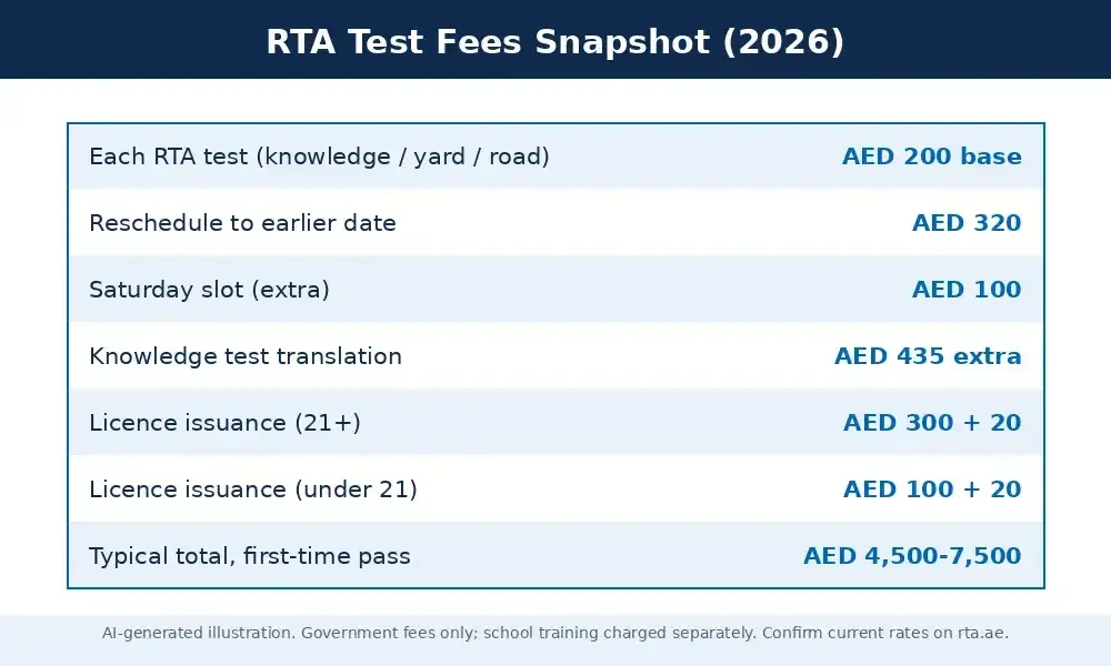 How Does the RTA Driving Test Process Work, Step by Step?